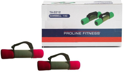 

Proline Fitness Fitness dumbell TA2212 red grey 1 kg Fixed Weight Dumbbell(2.25 kg)
