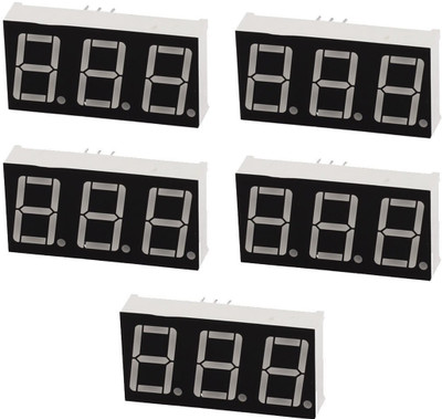 

Elph Double Row 3 digit 12 Pin LED Numeric Display Module, Red Electronic Components Electronic Hobby Kit