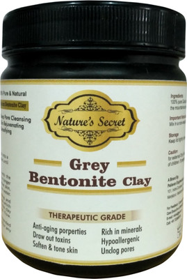 

Nature's secret Grey Bentonite Clay Powder Organic. Use for Clay Mask Detox Etc. Healing Detoxifying Useful on Oily Skin. Cosmetic-grade.(456 g)