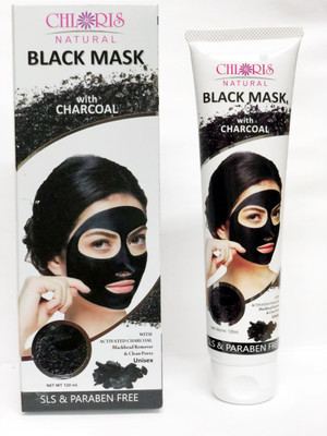 

Chloris Natural Activated Charcoal Peel off Mask Black Head Remover ( SLS & PARABEN FREE )- 120ml(120 ml)