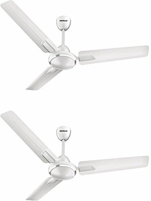 

Havells andria 3 Blade Ceiling Fan(INDIGO BLUE, Pack of 2), White