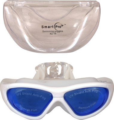

HAWKISH WATERPROOF ADJUSTABLE ANTI-FOG UV PROTECTION SWIMMING GOGGLE FOR ADULT'S COLOR IS BLUE Swimming Goggles(Blue), Blue;white