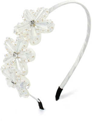 

Fifi Jewels Rose White Hair Band(White)