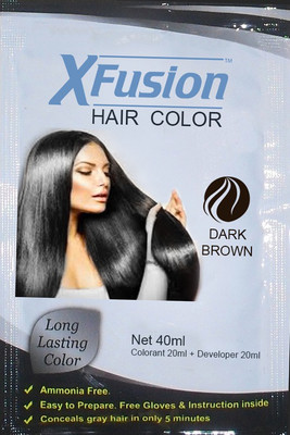 

Xfusion Hair Color Cream Hair Color(Dark Brown)