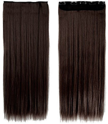 

BOXO Straight Extension Accessories For Women And Girls Dark Brown, 50 Gram Hair Extension