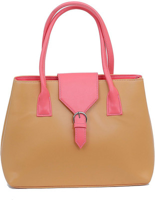 

The Tote Shope Hand-held Bag(Brown, Pink)