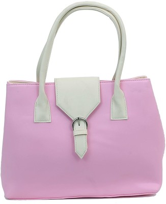 

The Tote Shope Hand-held Bag(Pink, White)