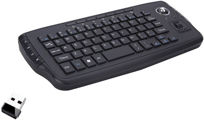 

TecMac 15 Multimedia 2.4GHz Compact Keyboard with Optical Trackball & Scroll Wheel Wireless Gaming Keyboard(Black)