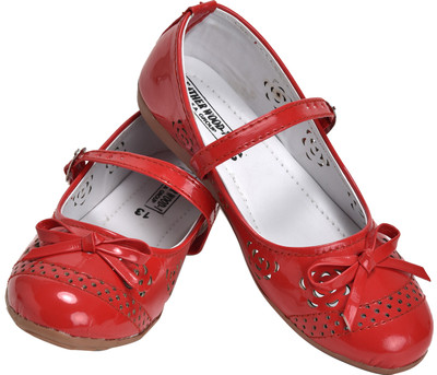 

Leatherwood1 Girls Slip on Ballerinas(Red