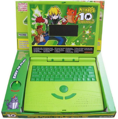 

Fabofly Super Slim Educational Talking Laptop Notebook With 22 Fun Activities With Mouse for kids.(Green)