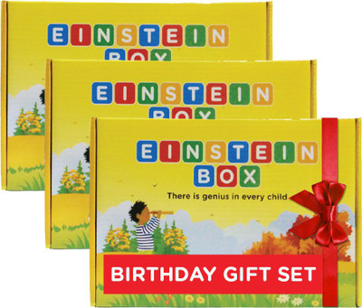 

Einstein Box Birthday Gift Set for 3 Year Old Boys & Girls (3 Box Set)(Multicolor)