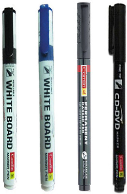 

Camlin PERMANENT MARKER PEN +CD DVD MARKER PEN+WHITE BOARD BLUE MARKER PEN+WHITE BOARD BLACK MARKER PEN(Set of 20, Multicolor)