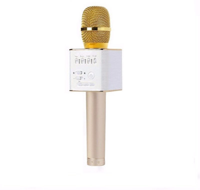 

Param Bluetooth Mic Q9 Portable Wireless Mic(Gold)