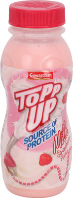 Gowardhan Topp Up Source of Protein Milk(Strawberry, 200 ml)
