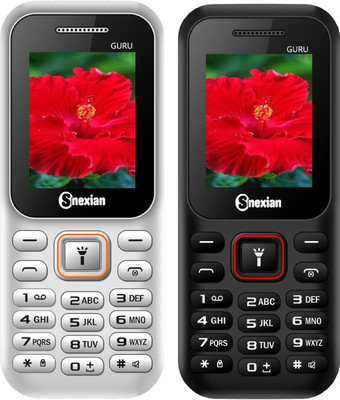 

Snexian Guru 310 Combo of Two Mobiles(White & Black)