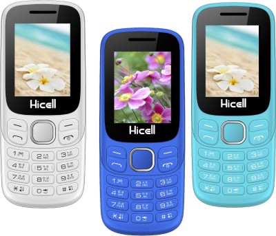 

Hicell C9 Metro Pack of Three Mobiles(White & Orange)