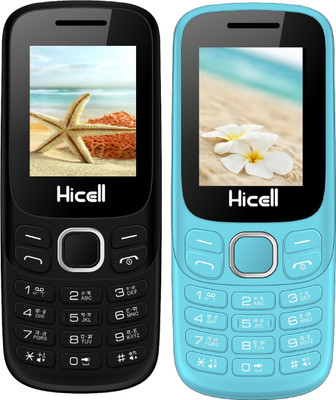 

Hicell C9 Metro Combo of Two Mobiles(Black & Dark Grey, Light Blue & Black)