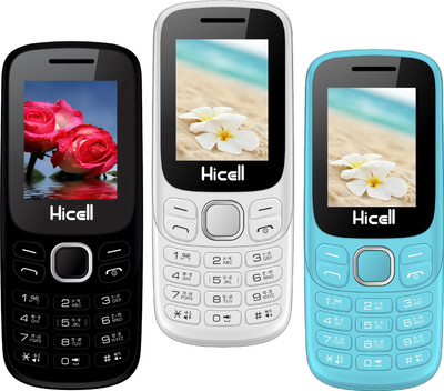 

Hicell C9 Metro Pack of Three Mobiles(Black & Green)