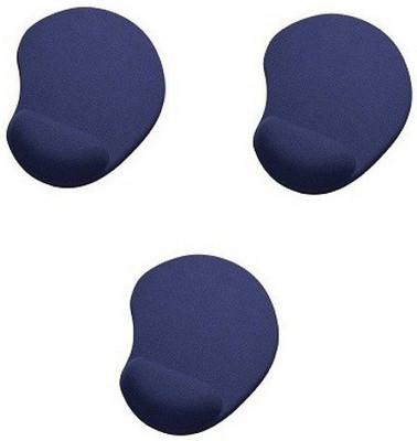 

techdeal 3PC Full Wrist Support Soft Comfort Mat (Blue) Mousepad(Blue)