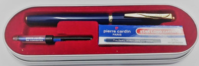 

Pierre Cardin Momento Metal Blue Body Gold Trim Fountain Pen