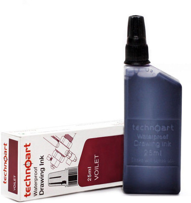 Isomars Technoart Technical Drawing Pen Ink - Violet Ink Bottle