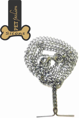 

Sicons Dog Chain Silver Grind No.6 for XL dogs 160 cm Dog Chain Leash(Silver)