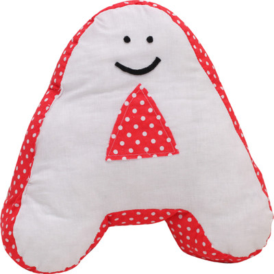 Creative Textiles Polyester Fibre Alphanumeric Cushion Pack of 1(Red)