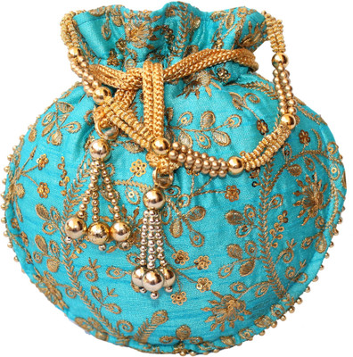 

Milan's creation EMBPOTLI003S Potli(Blue)