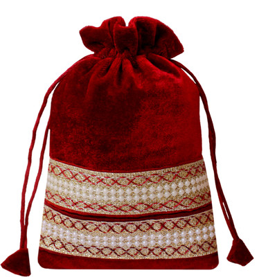 

Milan's creation MARVELPOTLI Potli(Maroon)
