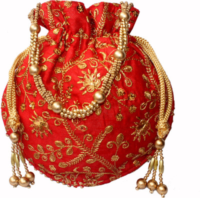 

Milan's creation EMBPOTLI002R Potli(Red)
