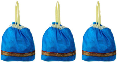 

SaiHarshini Girls and Women Potlis (Blue, Pack of 3) Potli(Blue)