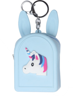 

Yellow Bee Mini Keychain Coin Purse with Unicorn Coin Purse(Blue)