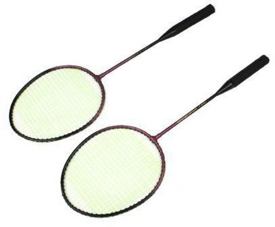

Toto Lightweight - Medium Quality - Set of 2 Badminton Racket For Kids With 1 Feather Shuttlecock - Ideal For Small Kids - Grey Strung Badminton Racquet(G4 - 3.25 Inches, 250 g)
