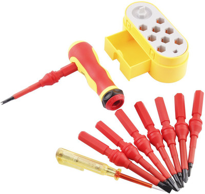 

Tuftul TUF2026C - 10 Pieces VDE Standard Screwdriver Set, Red;yellow