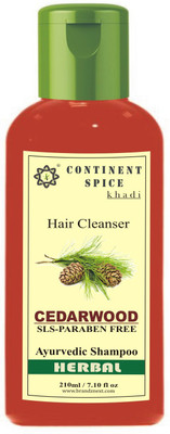 

Continent Spice Khadi Cedarwood Herbal Shampoo/Cleanser (Sls & Paraben Free) - CS682005(210 ml)
