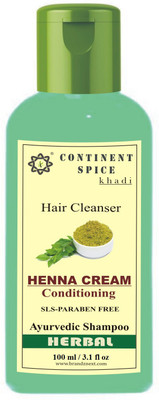 

Continent Spice Khadi Henna Cream Herbal Conditioning Shampoo/Cleanser (Sls & Paraben Free)- CS682005(100)