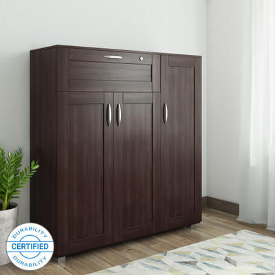 Hometown Engineered Wood Shoe Rack(Brown, 9 Shelves, Knock Down)