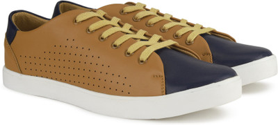 

Indigo Nation DRMIC 136 Sneakers For Men(Tan, Blue, Blue-tan