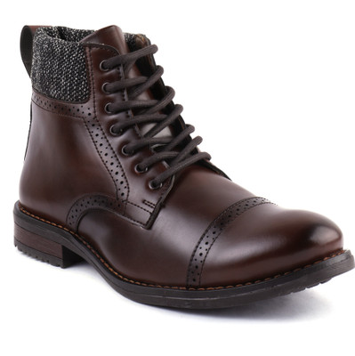 

SHUBH STEP Boots For Men(Brown