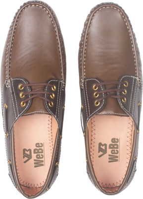 

WeBe Boat Shoes For Men(Brown