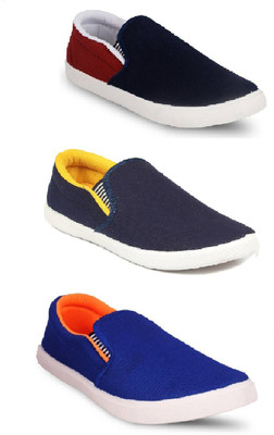 

STYLIVO Pack of 3 Loafers For Men(Blue, Multicolor