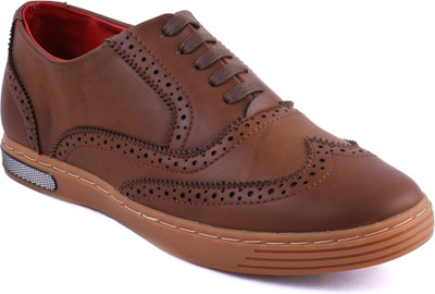 

SHUBH STEP Brogues For Men(Tan