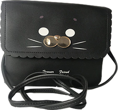 

Lelys Women Black PU Sling Bag