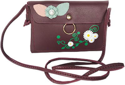 

Lelys Women Brown PU Sling Bag