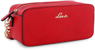 

Lavie Women Casual Red PU Sling Bag