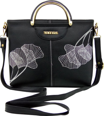 

Sileriya Bags Women Yellow PU, Linen Sling Bag