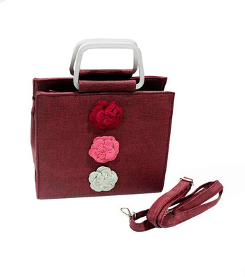 

Lelys Women Maroon Canvas Shoulder Bag
