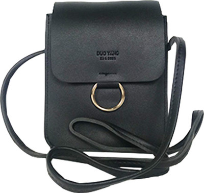 

Lelys Women Black PU Sling Bag
