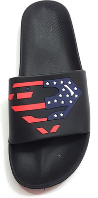 

Angel Fashion Angel Fashion Superman Slipper for Men Slides, Black