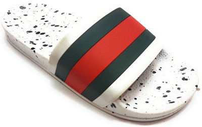 

Angel Fashion Angel Fashion Gcci-Dotted Slipper for Men Slides, White